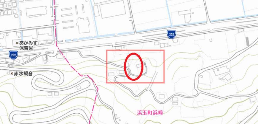 浜崎の土地（鏡山中腹付近）